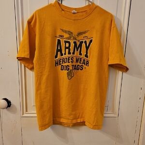 Soffe Yellow Army Graphic Tee